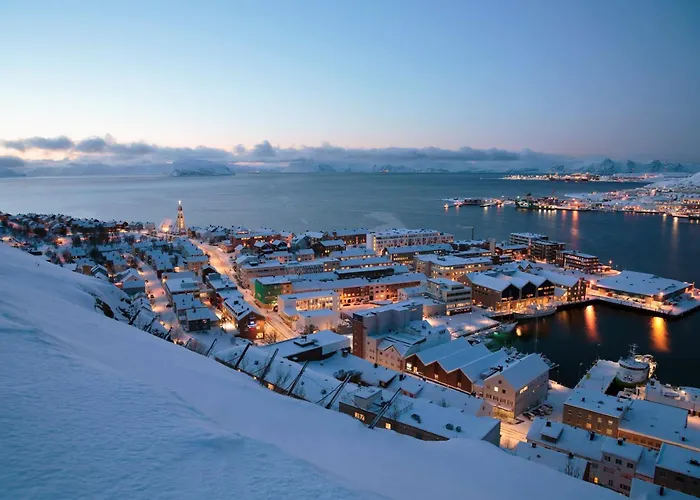 Jacuzzi, Fjord View & Northern Lights - Close To & North Cape Semesterbostad Hammerfest